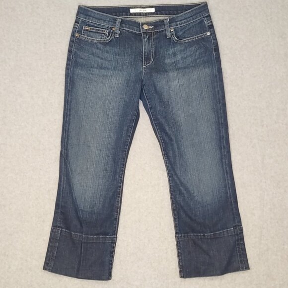 Joe's Jeans Denim - Joe's Jeans Womens Size 30 Socialite Kicker Cropped Med Wash Mid Rise Capri Y2K